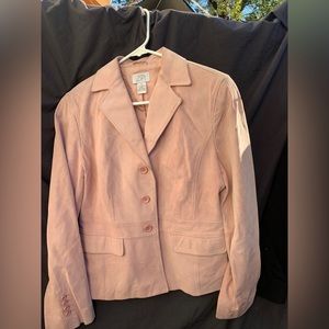 Loft Pink Suede Jacket